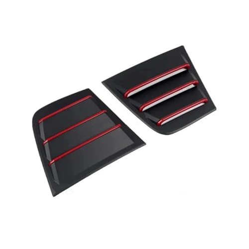 Pasuje do Dodge Charger 2011-2021 tylna żaluzja samochodu okno boczna pokrywa migawki niewidome naklejki wykończeniowe Vent Scoop Carbon Zasłony Osłonowe(Carbon)