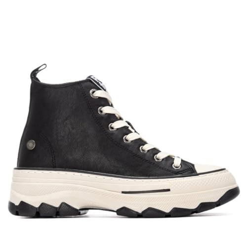 Bottine femme REFRESH 173078 chaussure montante noire élégante