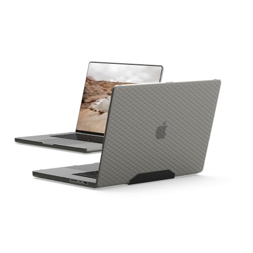 Image of Urban Armor Gear UAG Essential Armor Rugged Transparent Clear Scratch Resistant Protective Cover Designed for MacBook Pro 16 inch (M5, M4, M3, M2, M1), (Pro /Max)(A3403 /A3186 /A2991 /A2780 /A2485) - Ash