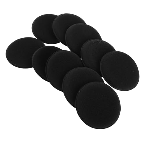 DINHEAROM Esponjas De Microfibra para Pulido y Encerado 10 Unidades Negras, Aptas para Limpieza y Mantenimiento Automotriz, Uso Manual, Duraderas Doble Cara, Adecuado para Cuidado Exterior del Coche