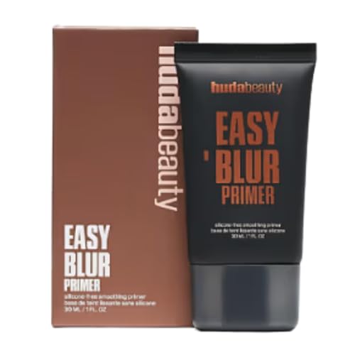 Huda Beauty Easy Blur Color Correttore Primer - Primer Per Trucco Con Colore Effetto Sfumatore, Tono Bronzo Fudge (Abbronzatura Trasparente), Senza Silicone, 30 Ml