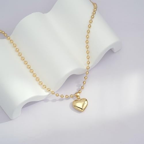 Image of Gold Silver Necklace for Women, Dainty Cubic Zirconia Pendant