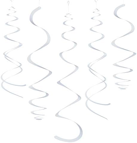 Amazon.com: Blue Party Hanging Swirl Decorations Plastic Streamer for ...