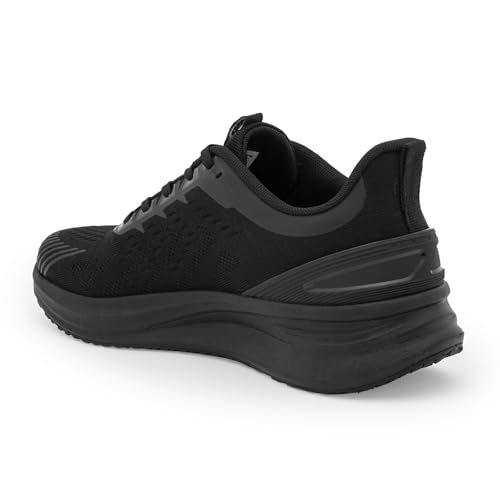 Image of Red Tape Men's Sneakers Black Silver Mesh Round Toe Lace-Up
