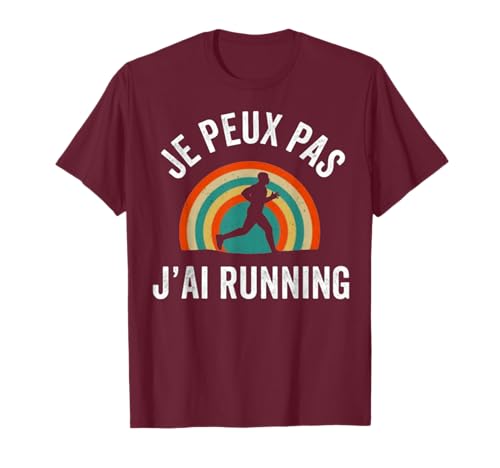 T-shirt Humour Course à Pied 'Je Peux Pas J'ai Trail' | Pour Hommes Et Femmes Runners, Traileurs