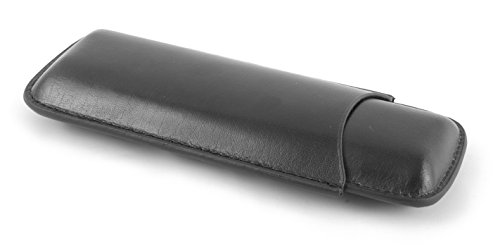 Preisvergleich Produktbild MASSIMO Zigarren-Etui, Leder, Braun Schwarz
