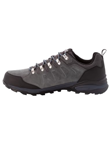 Jack Wolfskin Herren Refugio Texapore Low M Walking-Schuhe, Grey / Black, 43 EU – Ansicht 3