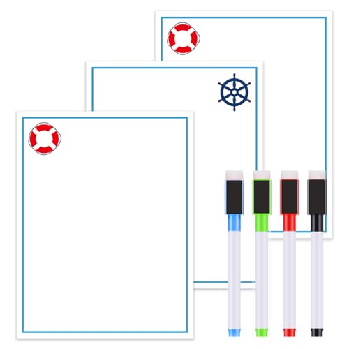 Juego de 3 Imanes de Pizarra para Puertas de Crucero