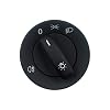RuiWen VW006 Headlight Switch Knob w/Rear Fog Light Foglamp Compatible with 2004-2013 VW Golf 2005-2013 Jetta, 2005-2014 Passat B6 CC Golf MK5 MK6 Rabbit