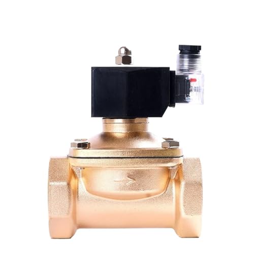 Électrovanne laiton DN40 12VDC normalement fermée pour gaz et eau