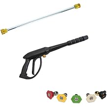 SIMPSON 16-Inch Pressure Washer Wand + Gun + 3600 PSI Nozzles - Stainless Steel, Metal, M22 Connection, Silver
