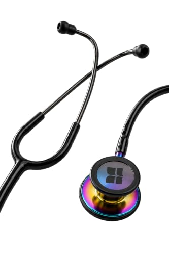 Image of Knya 6sense Stethoscope for Doctors & Residents | Tunable Diaphragm | Dual-Head Chest Piece for Adult & Pediatric Use | Lightweight Stainless Steel | Latex-Free Tubing | Soft-Seal Ear Tips | Premium Gift Box | for Medical Students (Rainbow)