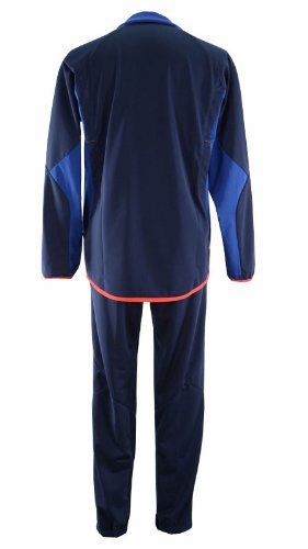 ネイビー レッスンウェア キッズ/ジュニア]BPウォームアップハーフジップトップ JR SA