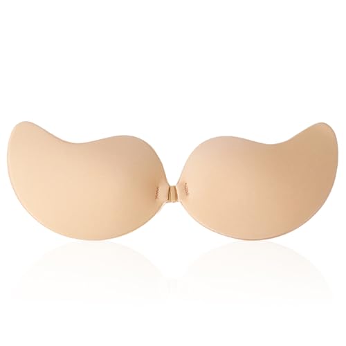 Zynxel Reggiseno Invisibile,Reggiseno Adesivo,Push Up Adesivo Silicone,Copricapezzoli Riutilizzabili Donne,Sollevatore Seno Adesiv, Perfettamente Invisibile