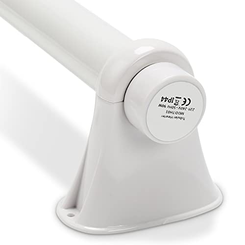 Tubiaz 90W Elektrische Heizung für Gewächshäuser mit eingebautem,Ideal für Schränke und Gewächshäuser