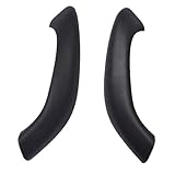 Kakulkomen Car Inner Door Panel Handle Pull Outer Cover Trim Replacement Compatible with BMW X1 X2 F48 F49 F39 2016-2020 (Black-2 PCS)
