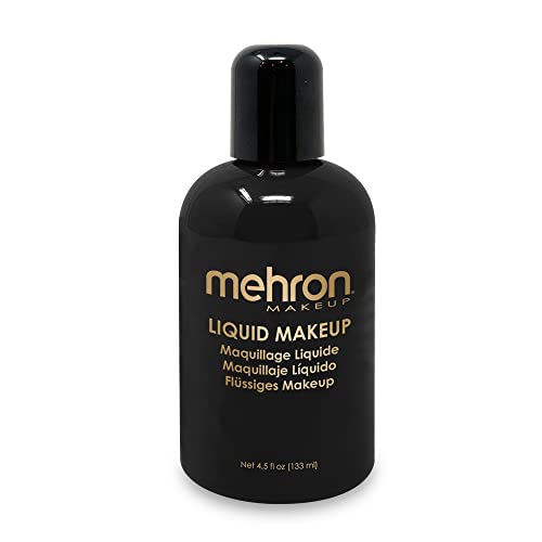 mehron face paint - Mehron Makeup Liquid Face and Body Paint (4.5 oz) (Black)