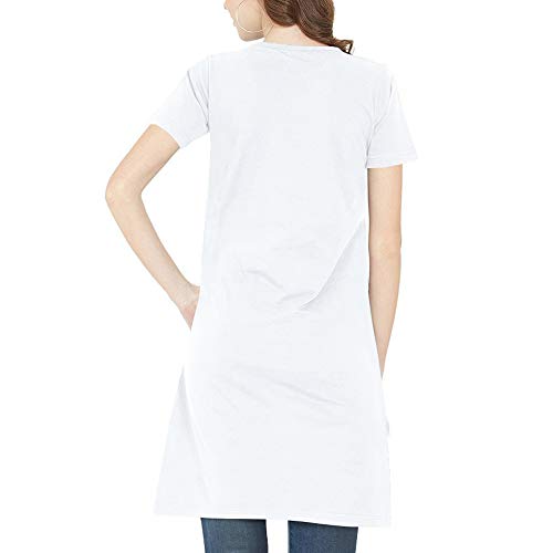Image of Pooplu Women's Regular Fit Knee Length Unicorn Baby Cotton Printed Round Neck Half Sleeves Multicolour Pootlu Tshirt. One Piece, Knee Long, Three Fourth Tops, Trending Pootlu Tees and Tshirts