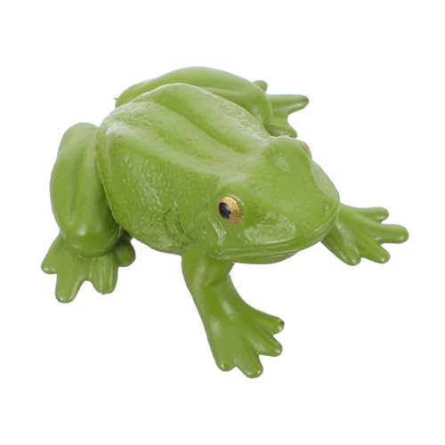 KOMBIUDA 本物そっくりのカエルのぬいぐるみ 教育用動物モデル リアルなフィギュア 子供向けおもちゃ カエルの置物 装飾玩具