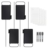 Niyanghome 4 Pcs Closest to The Pin Marker - Golf Metal Proximity Marker with 50 Sheets Cards and 4 Pens, Stainless Steel Golf Marker Golf Signs for Long Drive Putting Competition