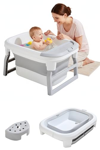 Kinderbadewanne Babybadewanne (0-9 Jahre) - Faltbadewanne für die Dusche,...