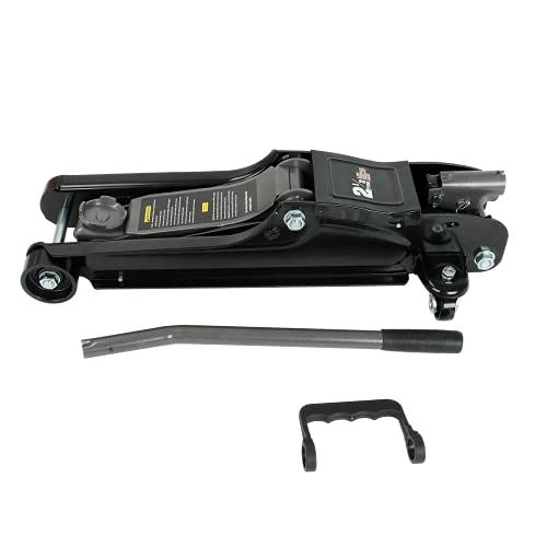 2.5 Ton (5,000 LB) Low Profile High Lift Floor Jack Aluminum and Steel Car Truck Tire Change Lift for High Body Frame Cars