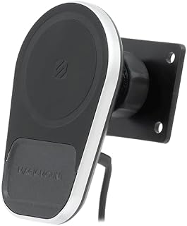 Scosche MPQ5AMPSPC-UB MagicMount Pro Charge5 15W MagSafe Wireless Charging Magnetic Cell Phone Car Mount with AMPS Mounting Plate Compatible with Scosche/ProClip Vehicle Specific Mount Bases