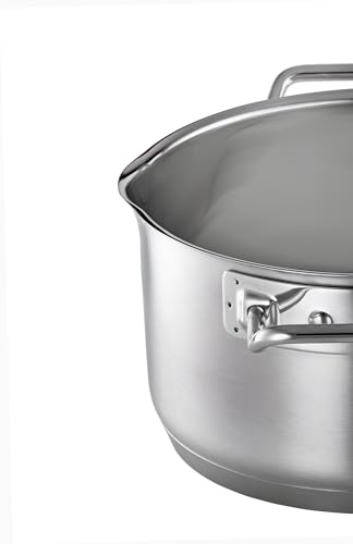 RÖSLE EXPERTISO Kochtopf, Hochwertiger Universaltopf aus Edelstahl 18/10, 24 cm, Glasdeckel, Innenskalierung, induktionsgeeignet… – Ansicht 4