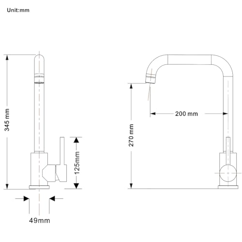 ONECE Küchenarmatur Weiss mit 360° drehbar Auslauf, Wasserhahn Küche Spültischarmatur mit Abnehmbar Bubbler, Edelstahl Armatur für Warm- und kaltwasserhahn, Weiß