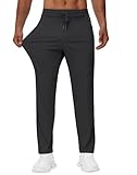 MIVEI Men's 36' Tall Sweatpants - Lightweight Athletic Workout Running Traning Track Joggers Pants with Zipper Pockets