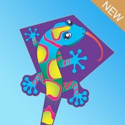 X Kites DLX Diamond Gecko Kite with FancyTails, 26 Inches