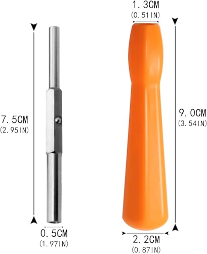 Zhenghebuy Gamebit-Schraubendreher 4.5mm & 3.8mm,2 In 1 Double-End-Bit Gamebit-Sicherheitsschraubenzieher,Geeignet für die Meisten Konsolen,Spielekassetten