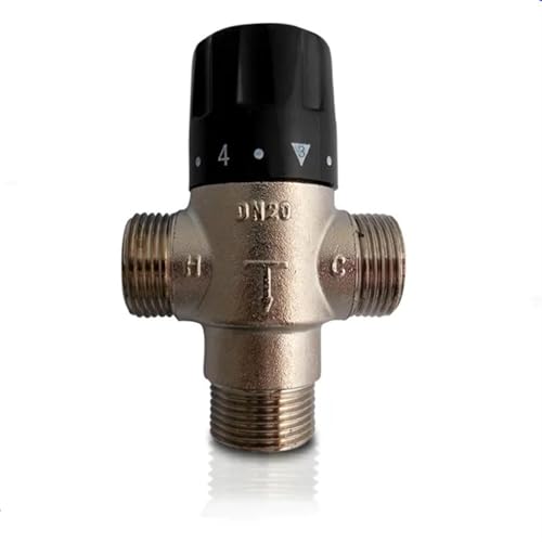 Válvula termostática de agua caliente DN20 de latón de 3/4 para equilibrar calentadores solares 2