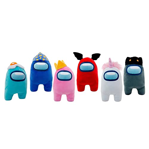 Famosa Softies - Among Us, Peluches Surtidos del Juego Online de 30 cm con Diferentes y Divertidos Accesorios como los del Juego, Suave, blandito y Relleno de Fibra reciclada - Aleatorio (760021083)