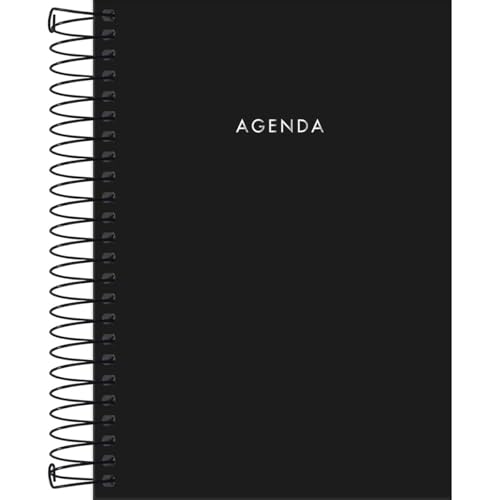 Tilibra - Agenda Executiva Espiral Diária 12,9 x 18,7 cm Napoli Permanente - Preta