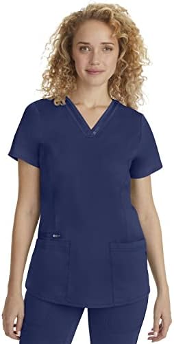 Healing Hands Purple Label Scrub Top for Women with 3 Pockets