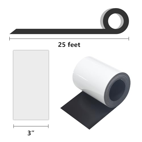 Ruban magnétique effaçable à sec blanc 7,6cm bande aimantée tableau blanc