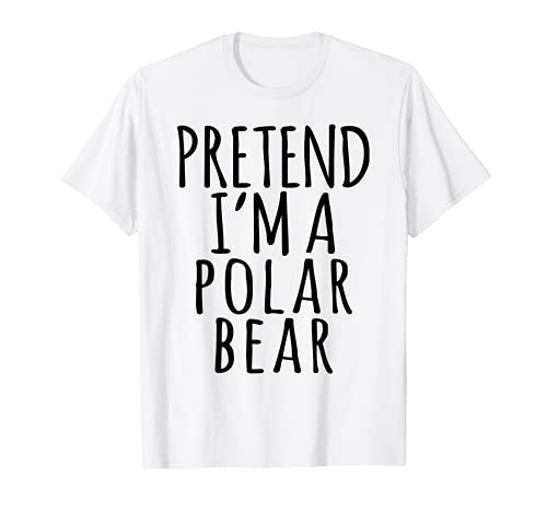 Costume pigro di Halloween - Stampa animale finta orso polare Maglietta