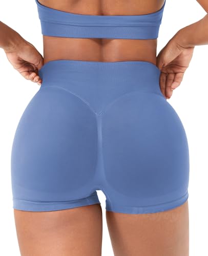 Image of VOYJOY Women Workout Impact Shorts 2.5 inch / 3.6 inch / 4.5 inch / 6 inch Scrunch Butt Booty | Tummy Control, High Waisted, Bike Short, Gentle Compression, for Women