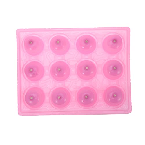 12 unidades de dispositivos de ventosa de silicona para masaje, reducción de celulitis y alivio de fatiga miniatura 1