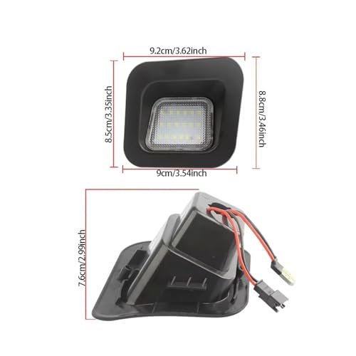 Luz Placa Matrícula Coche Dodge RAM para Renovar Iluminación Amarilla Trasera 5
