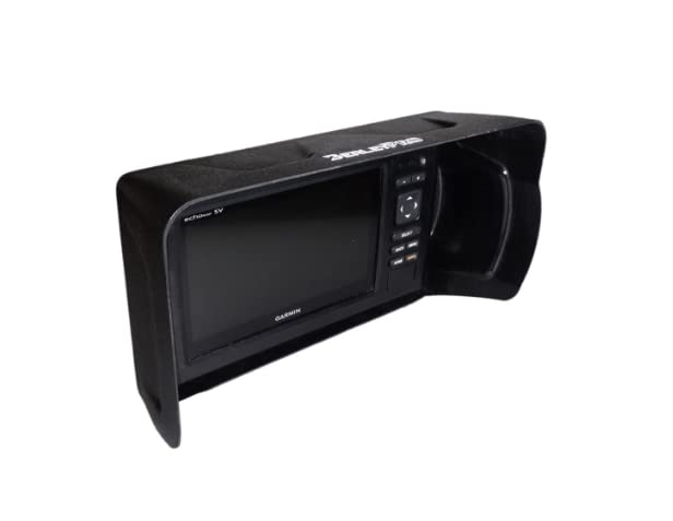 Image of BerleyPro Garmin Fish Finder Visor - Sun Cover & Glare Reduction - Fits Echomap UHD /UHD2 /Ultra, GPSMAP, Striker, Echomap Chirp & More - CNC Machined ASA Plastic