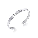 Inspirational Cuff Bracelet Just Dance Gift for Ballet Dancer Stainless Steel Jewelry Gifts