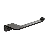 Portarrollos sin tapa, de lineas minimalistas, de aluminio anodizado negro mate.