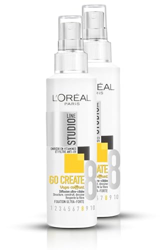 LOréal Paris Studio Line Go Create Styling-Spray ultra stark 150 ml 2 Stück
