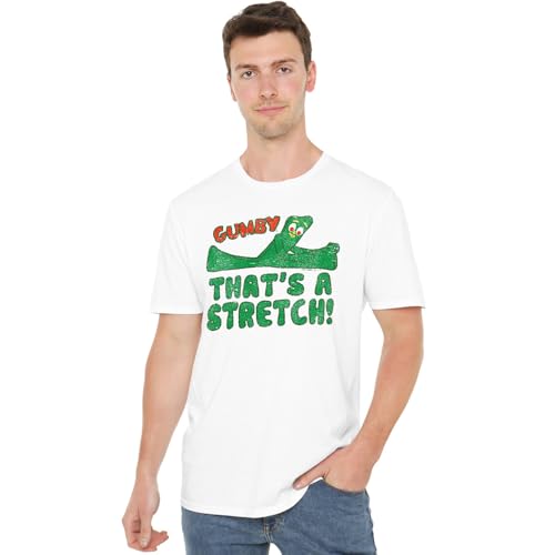 T-shirt Gumby That's A Stretch blanc mixte à col rond en maille douce