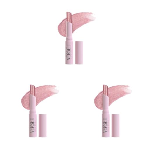 Image of Swiss Beauty Jelly Verse Eyeshadow Glow Stick | Rich Colour Payoff | Crease-Proof | Sparkling Shine | 6 Stellar Shades | Shade- 2. Bronzed Eclipse, 3g (Pack of 3)