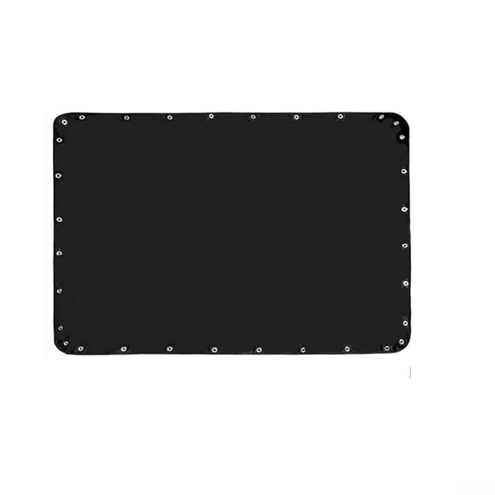 Marine Sunshade Canopy for Fishing Boats, Waterproof 600D Polyester Shade Umbrella, Portable Black Sun Protection Cover with Easy Setup, Multiple Sizes(180 * 142cm)