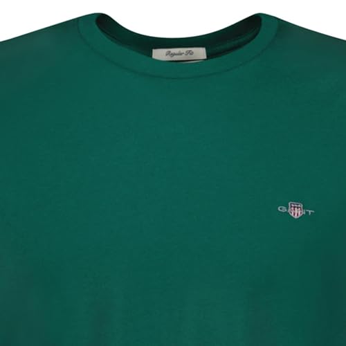 Gant Para Hombre. 2003184 Camiseta Shield Verde (S), Casual, AlgodóN, Manga Corta - 4
