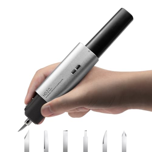 HOZO NeoBlade Wireless Ultrasonic Cutter – 40kHz Vibration & 40W Auto Power Adjustment, Replaceable Battery, Turbo Cooling, 2 Cutting Modes – For